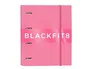 Safta Carpeta 4 Anillas Blackfit8 Glow Up con Recambio A4 Rosa