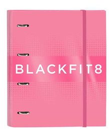Carpeta de anillas BlackFit8 Glow up A4 Rosa (27 x 32 x 3.5 cm)