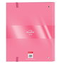 Carpeta de anillas BlackFit8 Glow up A4 Rosa (27 x 32 x 3.5 cm)