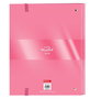Carpeta de anillas BlackFit8 Glow up A4 Rosa (27 x 32 x 3.5 cm)