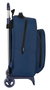 Mochila Escolar con Ruedas BlackFit8 Urban Negro Azul marino (32 x 42 x 15 cm)
