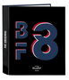 Carpeta de anillas BlackFit8 Urban Negro Azul marino A4 27 x 33 x 6 cm