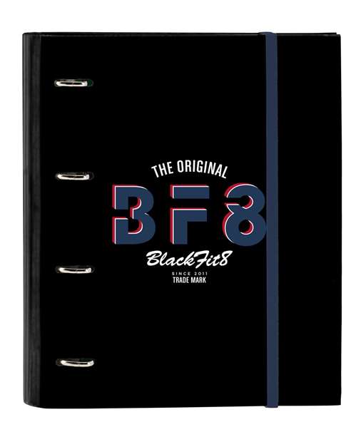 Carpeta de anillas BlackFit8 Urban A4 Negro Azul marino (27 x 32 x 3.5 cm) Carpeta de anillas BlackFit8 Urban A4 Negro Azul marino (27 x 32 x 3.5 cm)