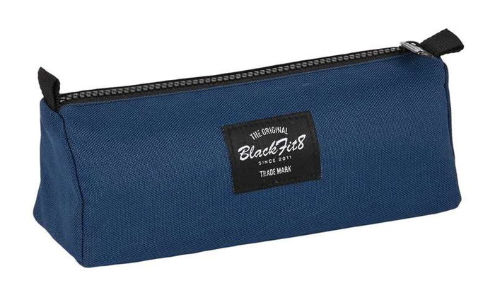 Estuche Escolar BlackFit8 Urban Negro Azul marino (21 x 8 x 7 cm)