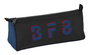 Estuche Escolar BlackFit8 Urban Negro Azul marino (21 x 8 x 7 cm)