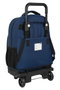 Safta Mochila Grande con Ruedas Compacta Extensible Sencilla Blackfit8 Urban Negro/Azul Marino 33x45x22cm