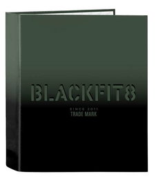 Carpeta de anillas BlackFit8 Gradient Negro Verde militar A4 27 x 33 x 6 cm