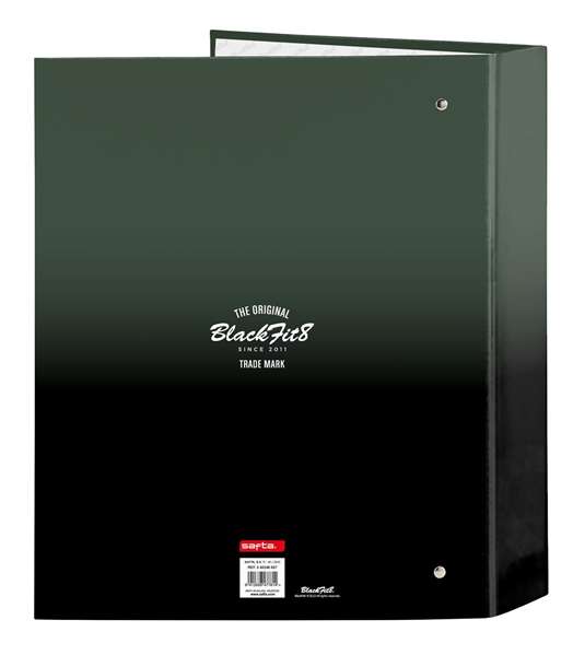 Carpeta de anillas BlackFit8 Gradient Negro Verde militar A4 27 x 33 x 6 cm