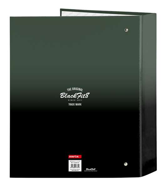 Carpeta de anillas BlackFit8 Gradient Negro Verde militar A4 27 x 33 x 6 cm