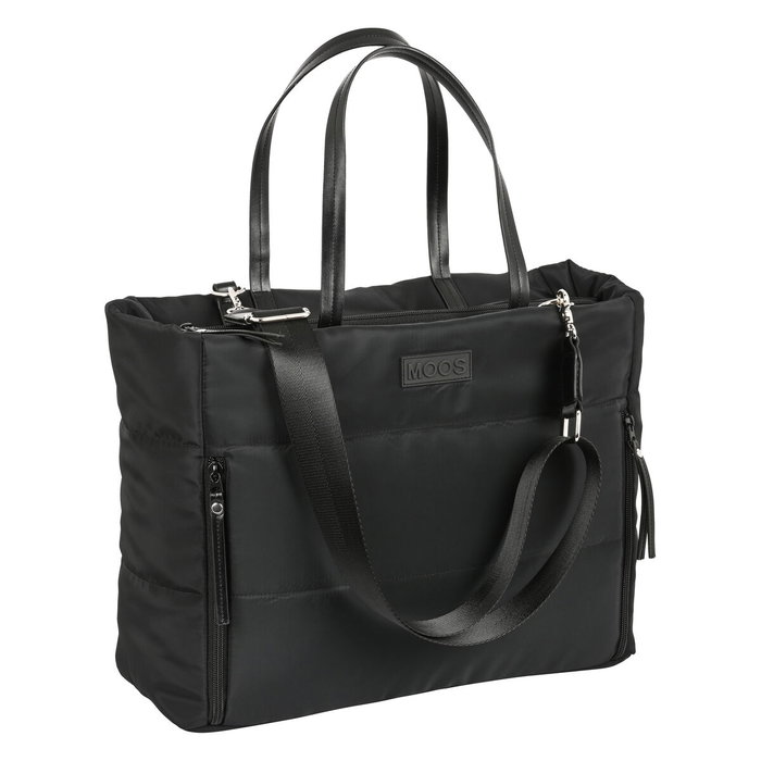 Safta Moos Capsula Bolso con bolsillo para portátil 14,1'' Negro
