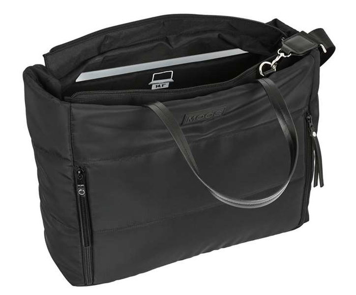 Safta Bolso con bolsillo para portátil 14.1'' Moos Cápsula acolchado Negro 54x31x17cm