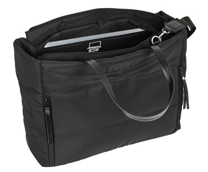 Safta Bolso con bolsillo para portátil 14.1'' Moos Cápsula acolchado Negro 54x31x17cm