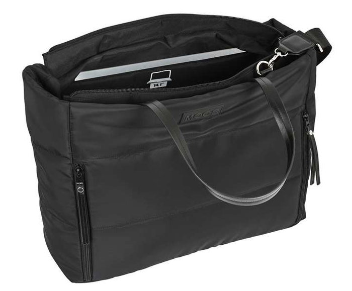 Safta Bolso con bolsillo para portátil 14.1'' Moos Cápsula acolchado Negro 54x31x17cm