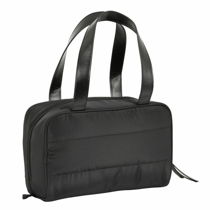 Safta Neceser Rectangular Moos Capsula Acolchado Negro