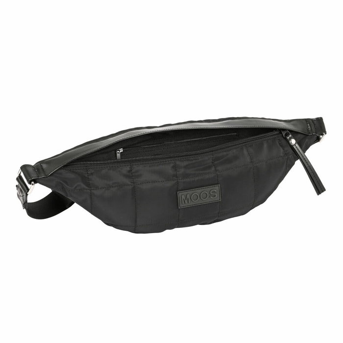 Safta Riñonera Moos Capsula Acolchado Negro