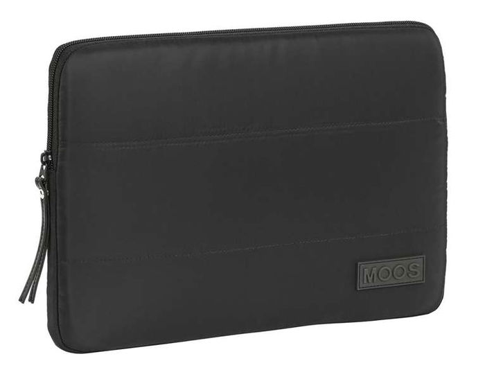 Funda para Portátil Moos Acolchado 14'' Negro (34 x 25 x 2 cm)