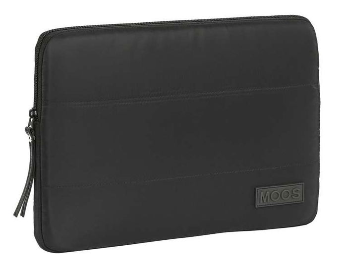 Funda para Portátil Moos Acolchado 14'' Negro (34 x 25 x 2 cm)