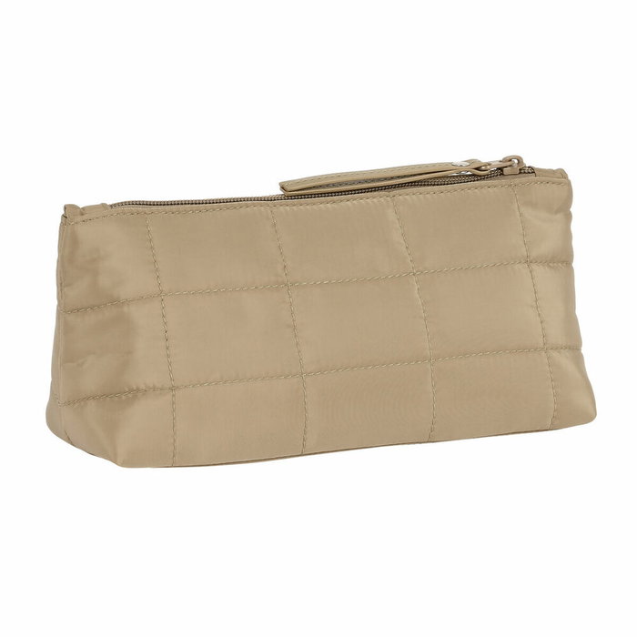 Safta Neceser Cuadrado Moos Capsula Acolchado Camel