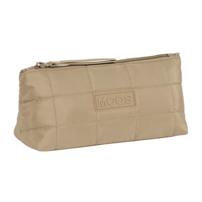 Safta Neceser Cuadrado Moos Capsula Acolchado Camel