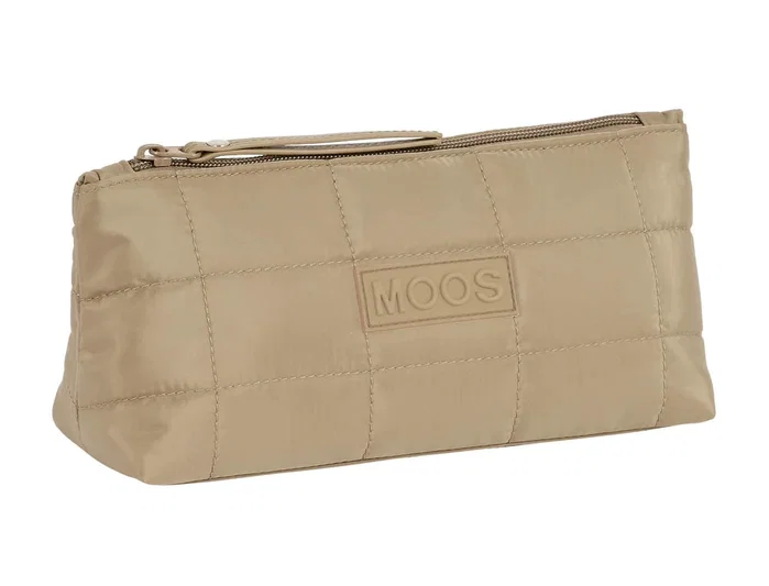 Safta Neceser Cuadrado Moos Capsula Acolchado Camel