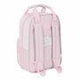Mochila Escolar Safta Flor Rosa Blanco (20 x 28 x 8 cm)