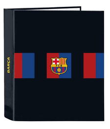 Safta Carpeta F.C. Barcelona 1ª equip. 22/23 4 anillas 35mm lomo ancho, 27x33x6cm, Poliéster 600D