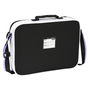 Cartera Escolar Real Madrid C.F. Negro Blanco (38 x 28 x 6 cm)