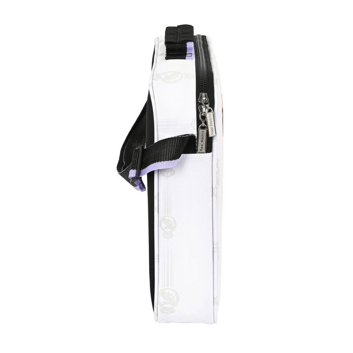 Cartera Escolar Real Madrid C.F. Negro Blanco (38 x 28 x 6 cm)