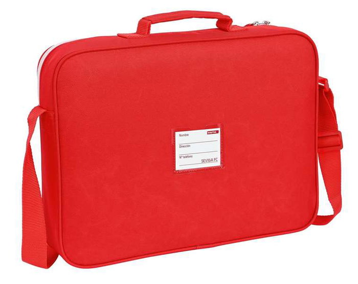 Cartera Escolar Sevilla Fútbol Club Rojo (38 x 28 x 6 cm)