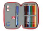 Plumier Doble Sevilla Fútbol Club Rojo (28 piezas)