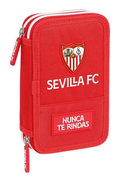 Plumier Doble Sevilla Fútbol Club Rojo (28 piezas)