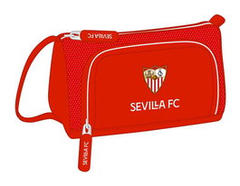Estuche Escolar con Accesorios Sevilla Fútbol Club Rojo (32 Piezas)