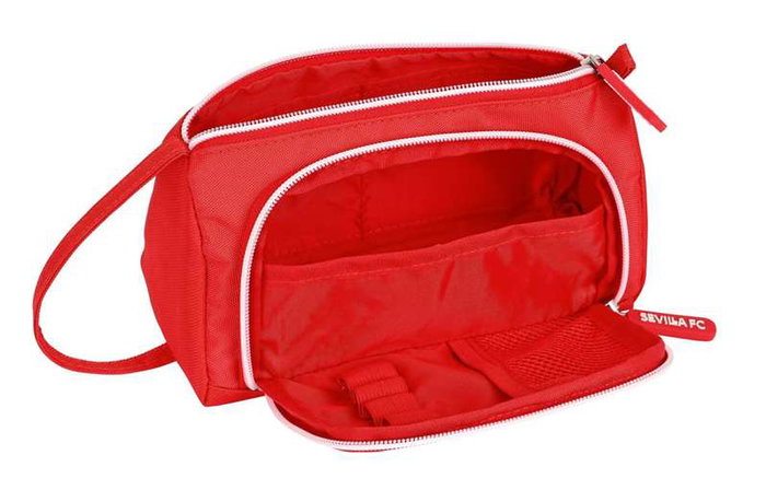 Estuche Escolar Sevilla Fútbol Club Rojo 20 x 11 x 8.5 cm