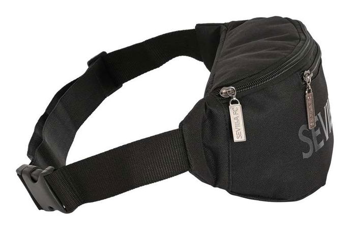 Safta Riñonera Sevilla FC Teen Negra 23x12x9cm Poliéster REACH