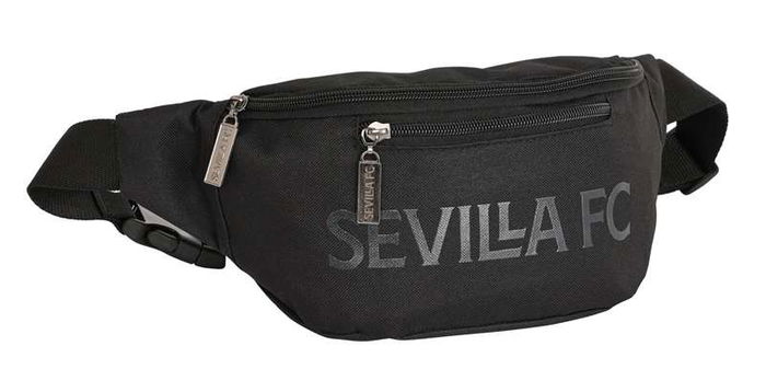 Safta Riñonera Sevilla FC Teen Negra 23x12x9cm Poliéster REACH