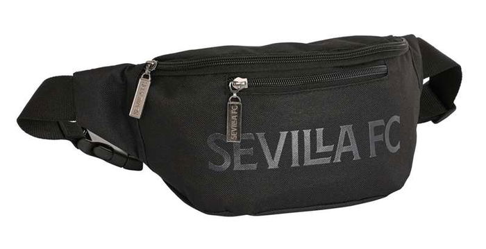 Safta Riñonera Sevilla FC Teen Negra 23x12x9cm Poliéster REACH