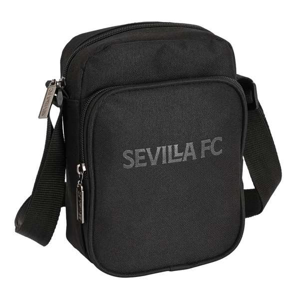 Safta Bandolera Pequeña Sevilla FC "Teen" Negra 16x22x6cm