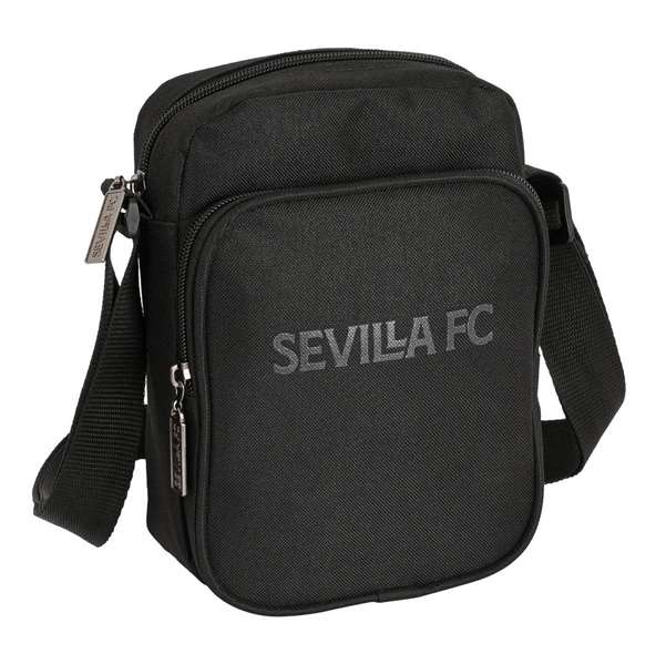 Safta Bandolera Pequeña Sevilla FC "Teen" Negra 16x22x6cm