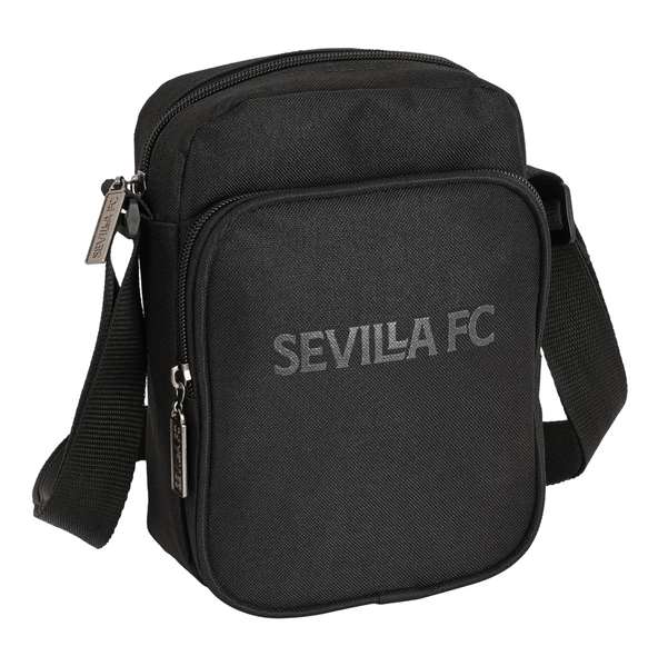 Safta Bandolera Pequeña Sevilla FC "Teen" Negra 16x22x6cm