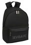 Safta Mochila Sevilla FC "Teen" para portátil 14,1" 31x41x16cm Negra