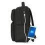 Safta Mochila Sevilla F.C. Premium con Portátil 15,6'' y USB - Negra