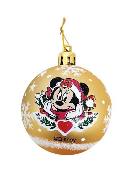 Bolas navidad 6cm pack 10 oro minnie mouse "lucky" Bolas navidad 6cm pack 10 oro minnie mouse "lucky"