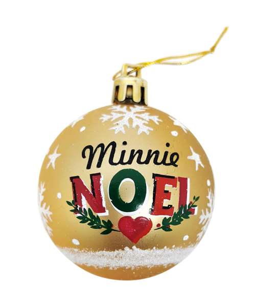 Bolas navidad 6cm pack 10 oro minnie mouse "lucky" Bolas navidad 6cm pack 10 oro minnie mouse "lucky"