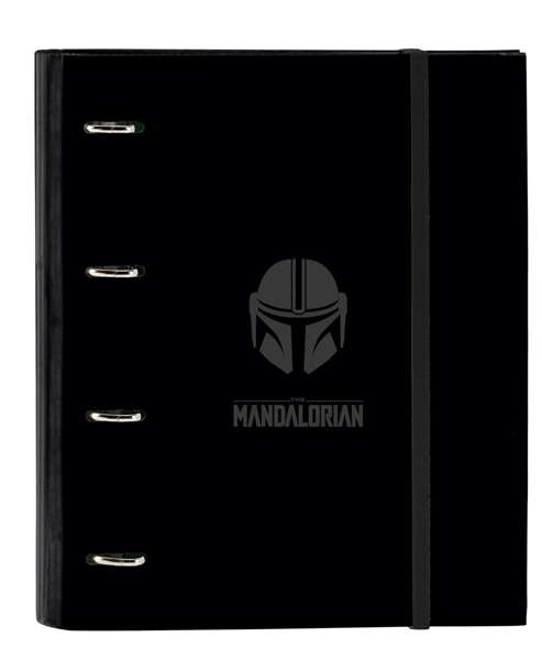 Carpeta de anillas The Mandalorian Negro (27 x 32 x 3.5 cm)