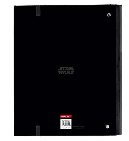 Carpeta de anillas The Mandalorian Negro (27 x 32 x 3.5 cm)