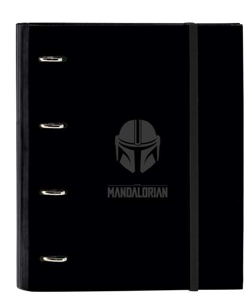 Carpeta de anillas The Mandalorian Negro (27 x 32 x 3.5 cm)