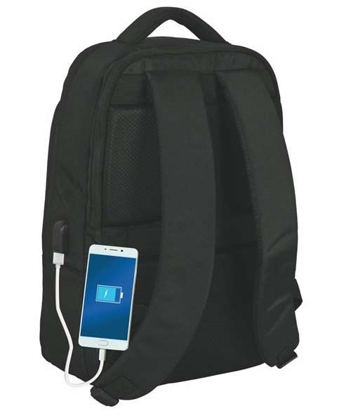 Mochila para Portátil y Tablet con Salida USB The Mandalorian Negro
