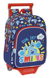 Safta Mochila 705 Blues Clues 185 con Carro, Color Azul Marino