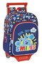 Safta Mochila 705 Blues Clues 185 con Carro, Color Azul Marino