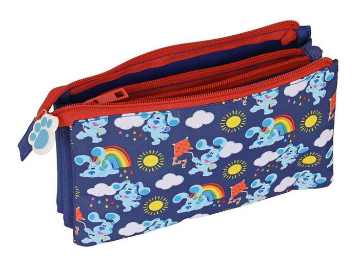 Portatodo Triple Blue's Clues Azul marino (22 x 12 x 3 cm)